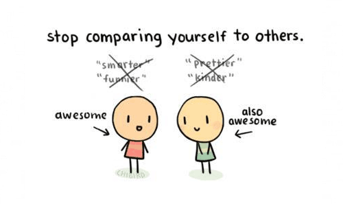 parar com as comparações